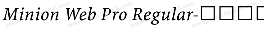 Minion Web Pro Regular字体转换